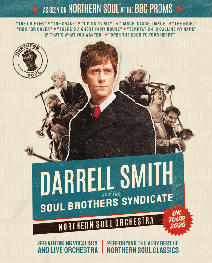 A poster for Darrell Smith and the Soul Brothers Syndicate